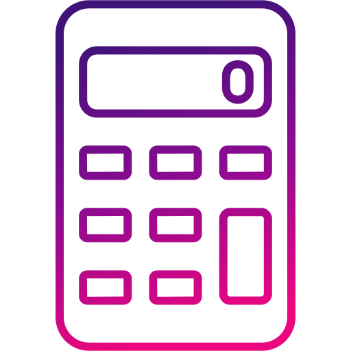 calculadora Generic gradient outline Ícone