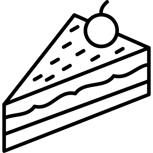 Кондитерские изделия Generic black outline иконка