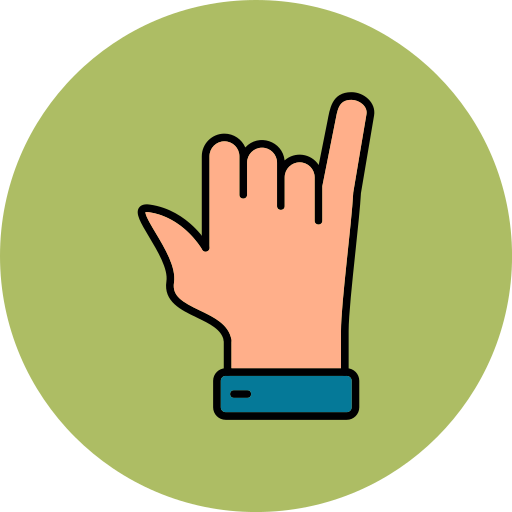 Hang loose hand Generic color lineal-color icon