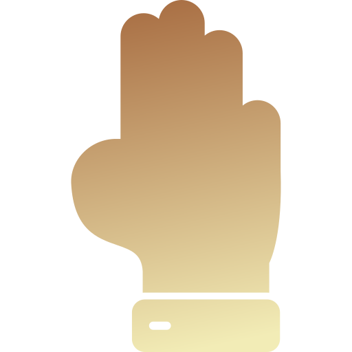 Three fingers Generic gradient fill icon
