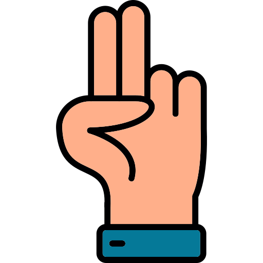 Два пальца Generic color lineal-color иконка