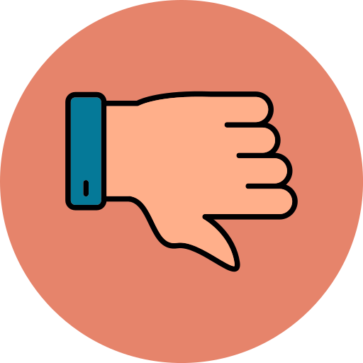 Thumb down Generic color lineal-color icon