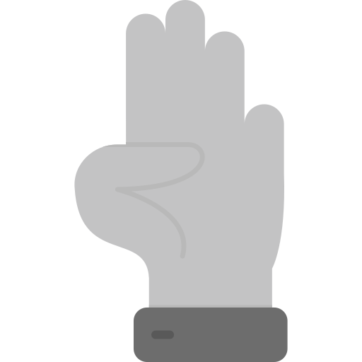 Three fingers Generic color fill icon