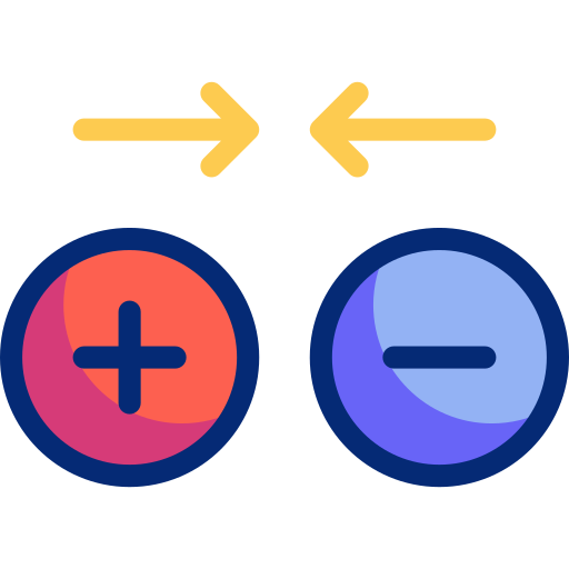 ley de coulomb Basic Accent Lineal Color icono