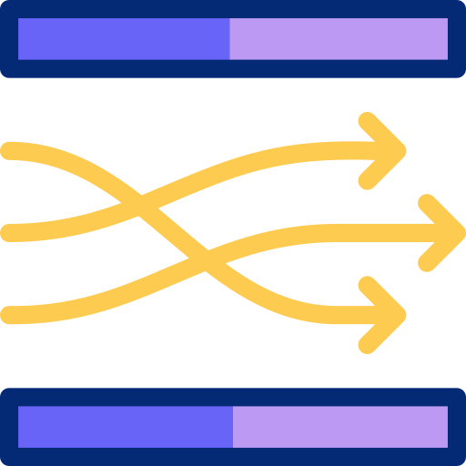 flujo turbulento Basic Accent Lineal Color icono