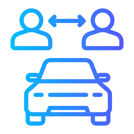 Car sharing Generic gradient outline icon