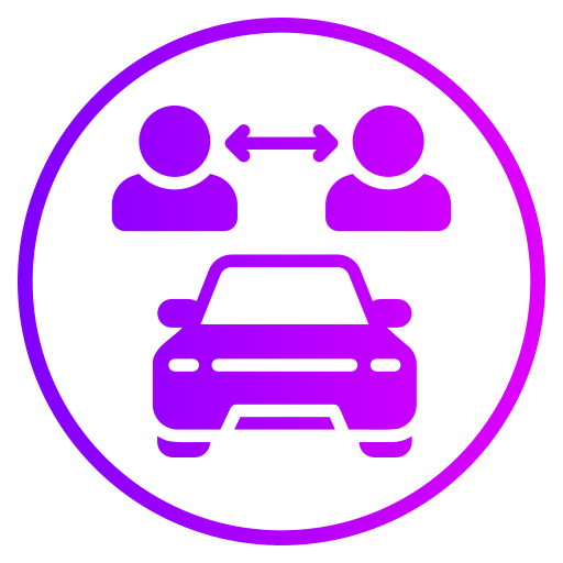 Car sharing Generic gradient fill icon