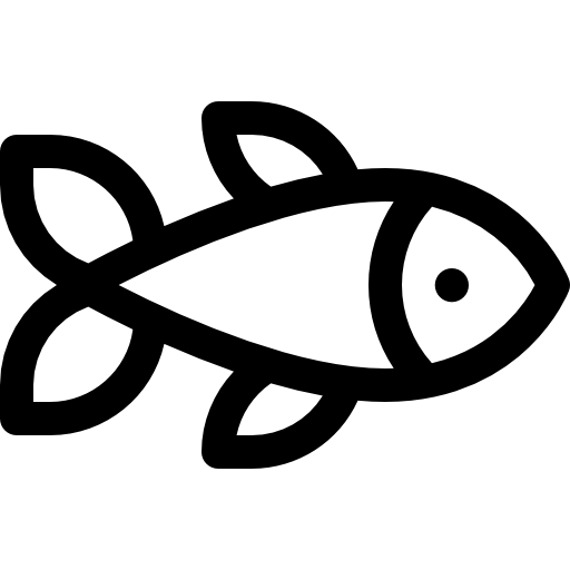 poisson Basic Rounded Lineal Icône