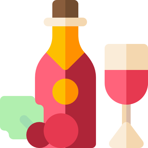 Wine Basic Rounded Flat icon