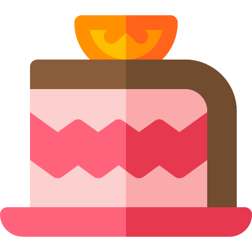 kawałek ciasta Basic Rounded Flat ikona