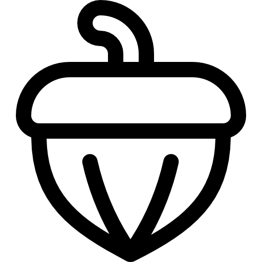 castaña Basic Rounded Lineal icono
