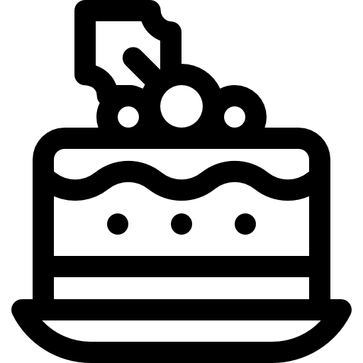Кекс Basic Rounded Lineal иконка