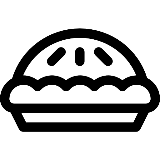 szarlotka Basic Rounded Lineal ikona