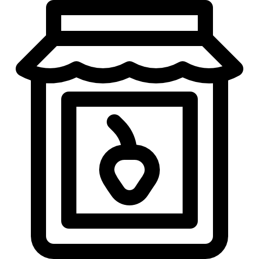 mermelada Basic Rounded Lineal icono