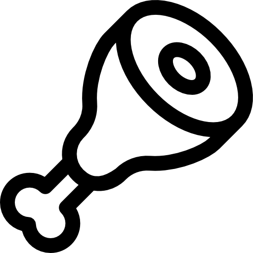 szynka Basic Rounded Lineal ikona