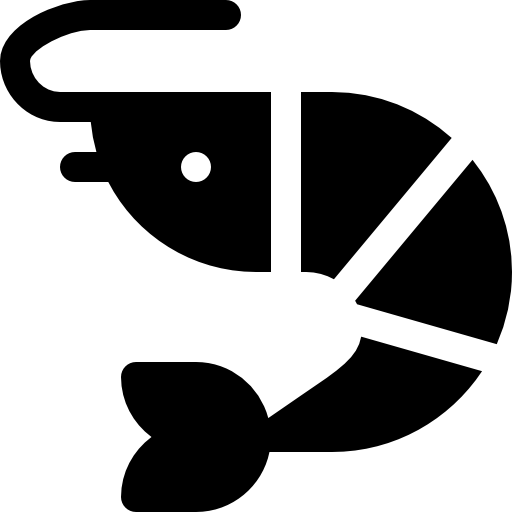 새우 Basic Rounded Filled icon