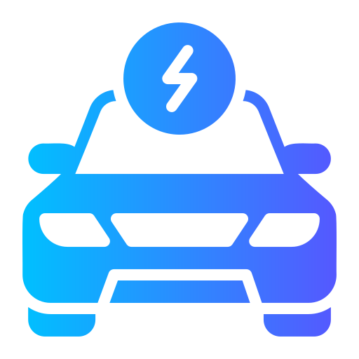 elektrische auto Generic gradient fill icoon