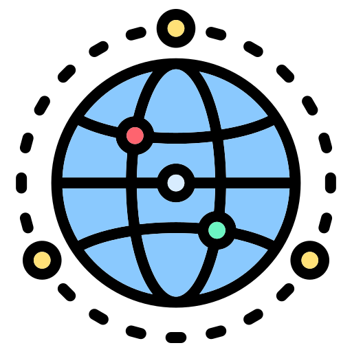세계적인 Generic color lineal-color icon