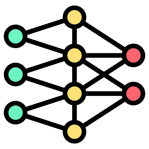 Нейронная сеть Generic color lineal-color иконка