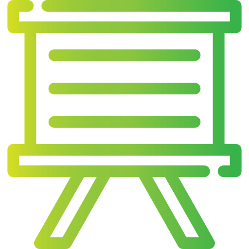 whiteboard Generic gradient outline icon