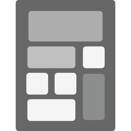 calculadora Generic color fill icono