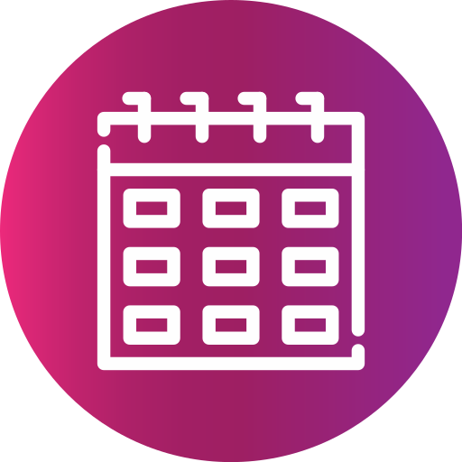 Calendar Generic gradient fill icon