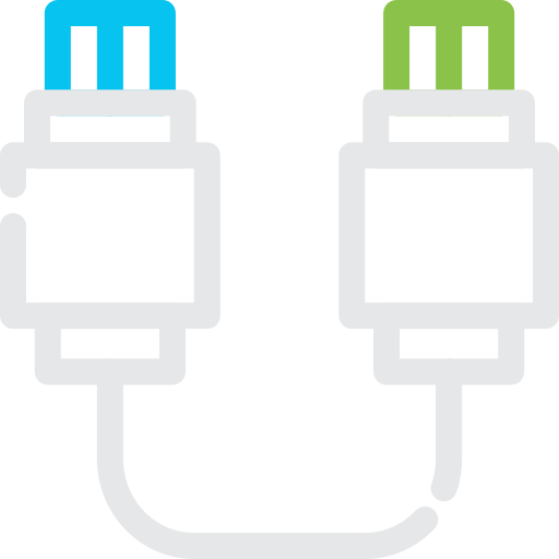 usb 연결 Generic color outline icon
