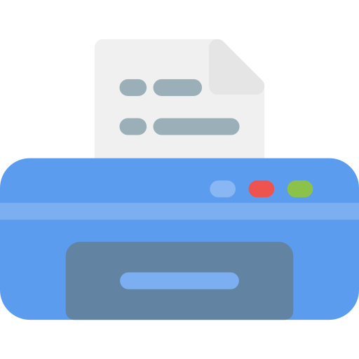 Printer Generic color fill icon
