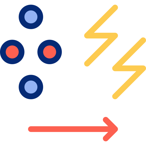 ionización Basic Accent Lineal Color icono