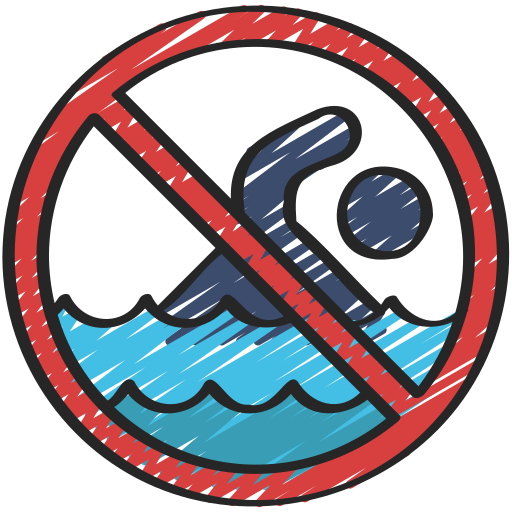 zakaz pływania Juicy Fish Sketchy ikona