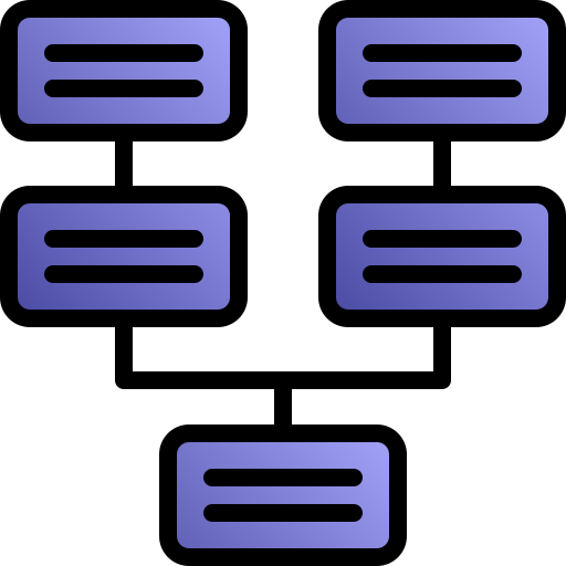 Data warehouse Generic gradient lineal-color icon