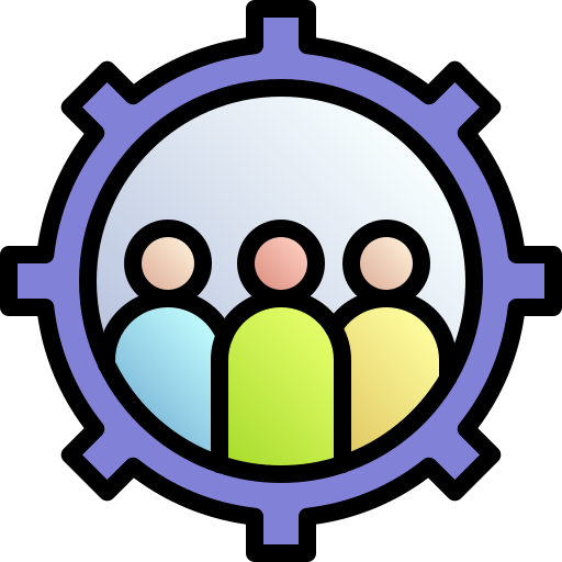 Management Generic gradient lineal-color icon