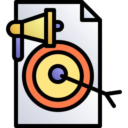 ターゲットマーケティング Generic gradient lineal-color icon
