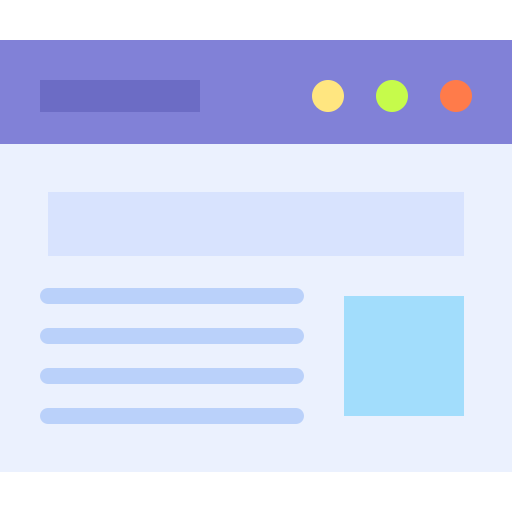 webpagina Generic color fill icoon