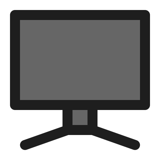 monitor Generic color lineal-color icoon
