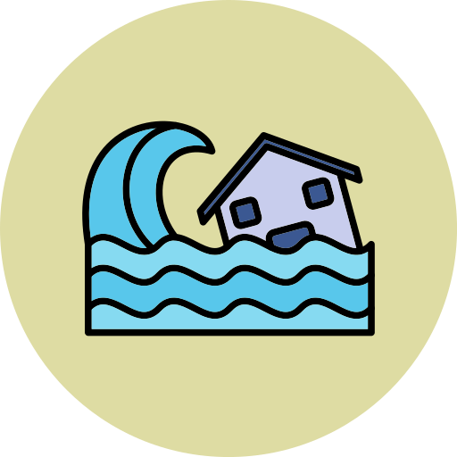 tsunami Generic color lineal-color icono
