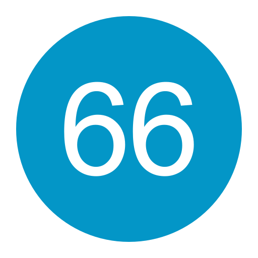 Sixty six Generic color fill icon