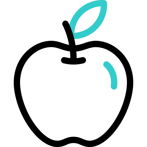 manzana Basic Accent Outline icono