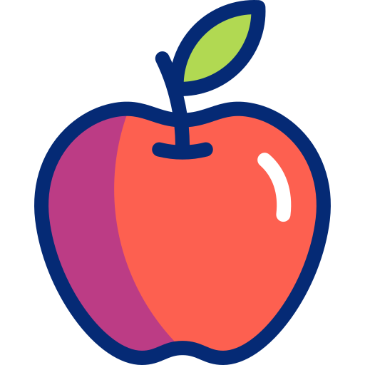 manzana Basic Accent Lineal Color icono