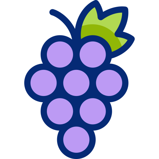 Grape Basic Accent Lineal Color icon