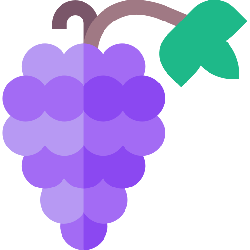Grape Basic Straight Flat icon