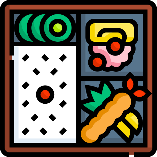 お弁当 Detailed Straight Lineal color icon