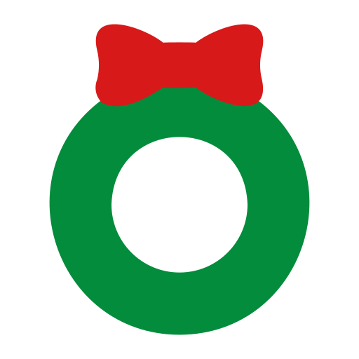 wieniec bożonarodzeniowy Generic color fill ikona