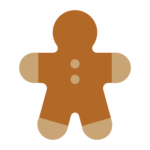 Gingerbread Generic color fill icon