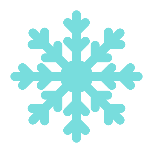 płatek śniegu Generic color fill ikona