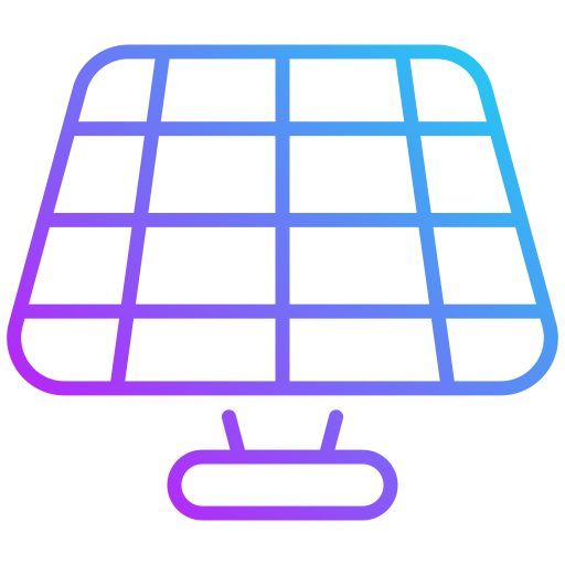 energía solar Generic gradient outline icono