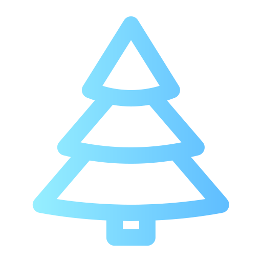 drzewko świąteczne Generic gradient outline ikona
