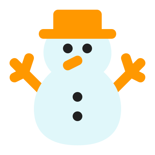 Снеговик Generic color fill иконка