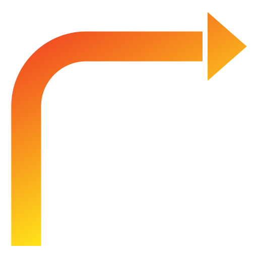 Turn right Generic gradient fill icon