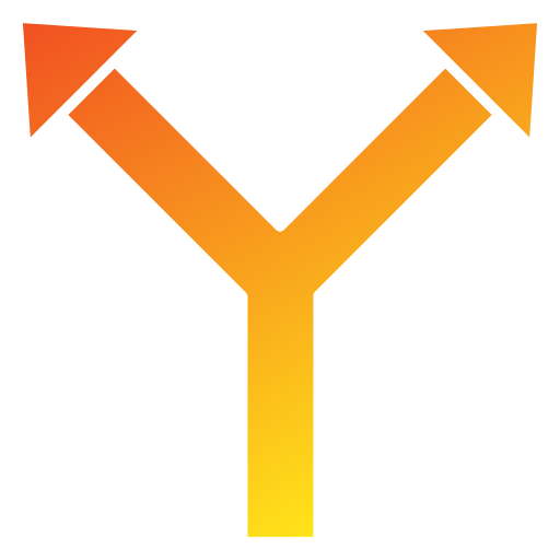 y-kreuzung Generic gradient fill icon